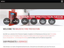 Tablet Screenshot of majesticfire.com.au